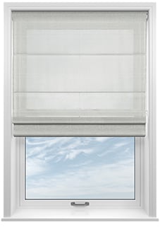 Taranto Voile, Black Frost - Motorised Roman Blind